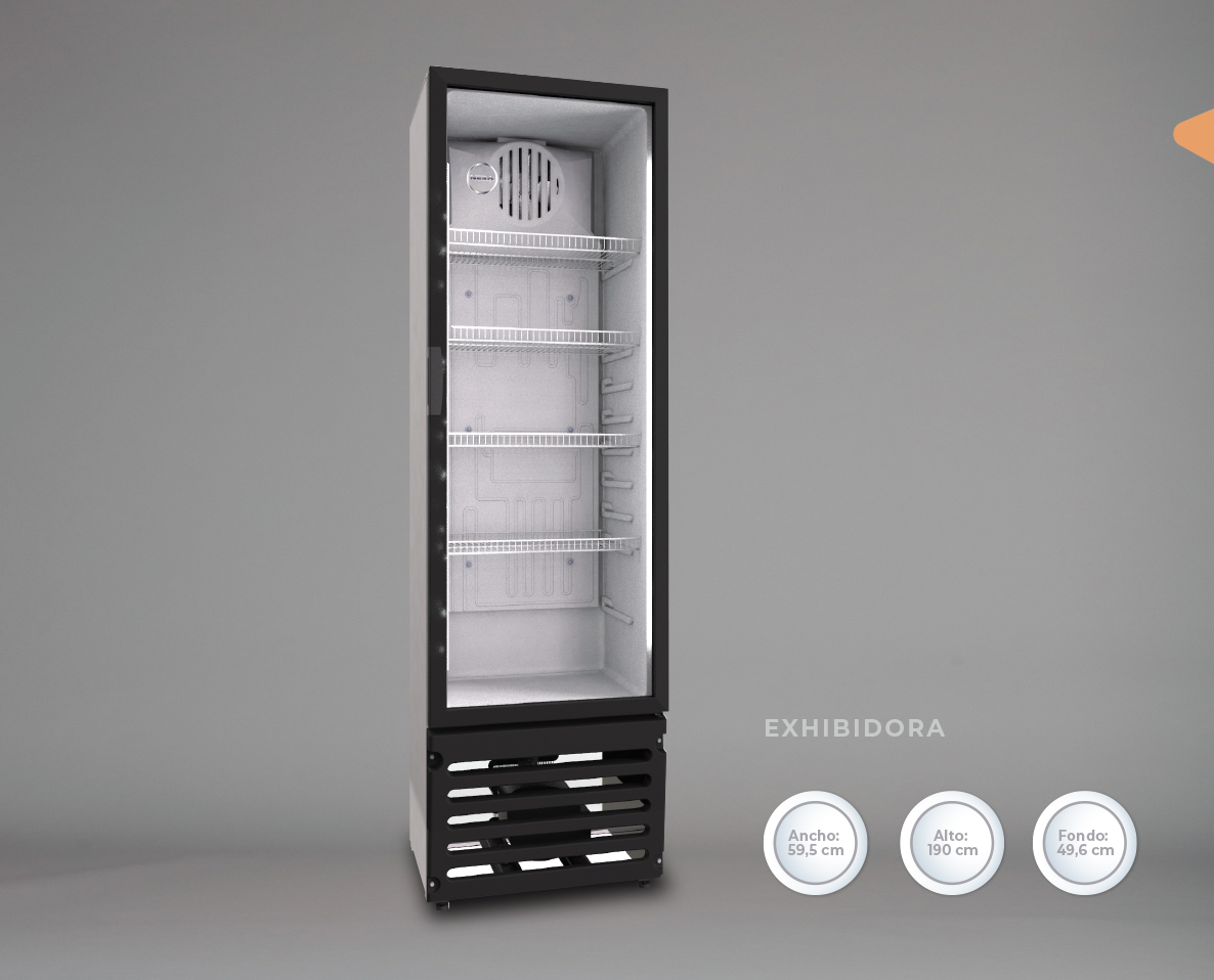 Freezer Exhibidora Modelo EV390