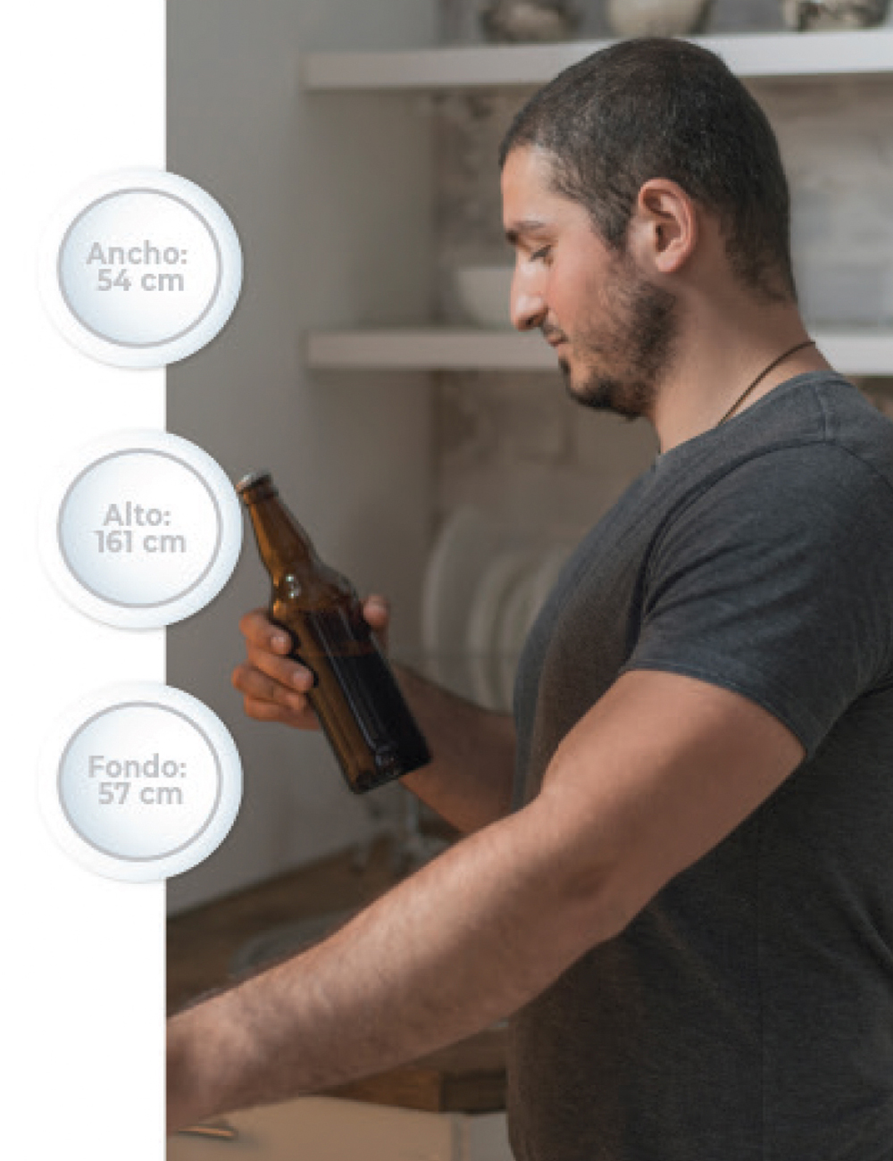 Heladera Top mount de Frost Modelo T283