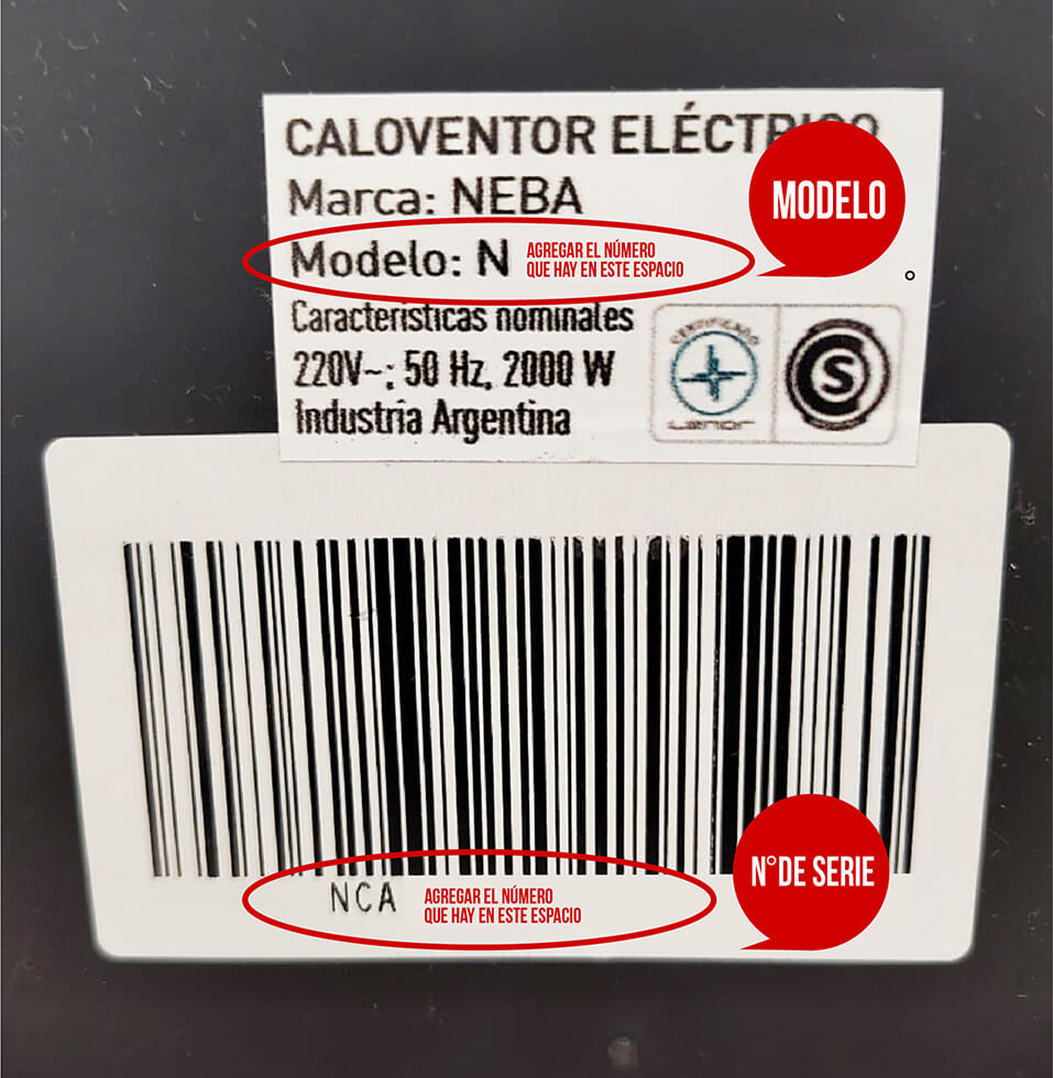 Ejemplo de Caloventor